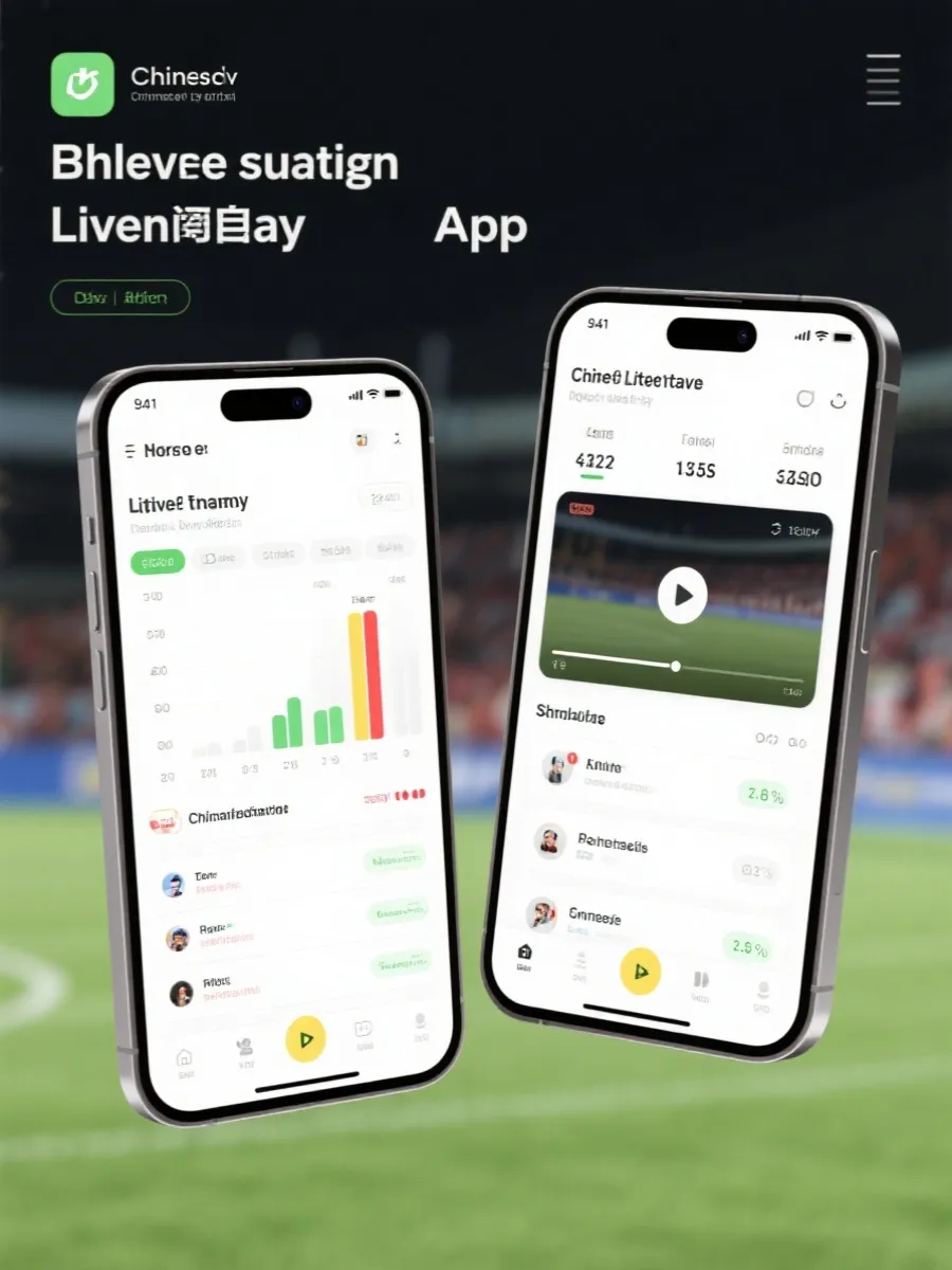 女篮联赛直播 App界面示意